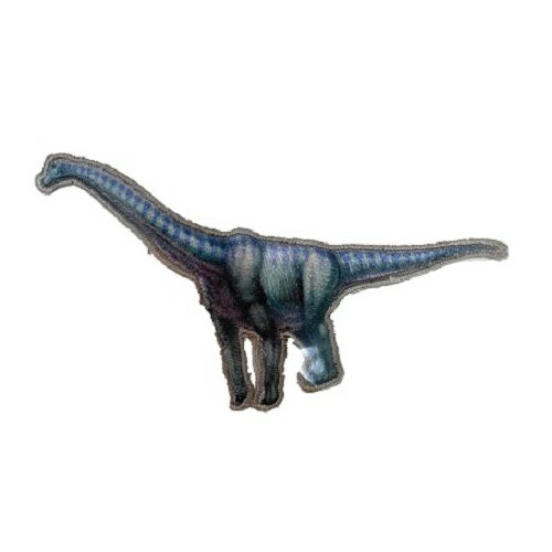 INA【恐竜 ワッペン ブラキオサウルス DSS010】子ども キャラクター グッズ ダイナソー シール ワッペン アップリケ 接着 アイロン デコシール かばん アイロン接着 スモッグ うわぐつ入れ 上…