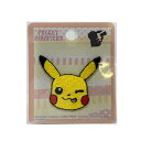 INA【ポケットモンスター ピカチュウ シールワッペン フェイス 小 ウインク PKA002】子ども キャラクター グッズ 任天堂 ポケモン 可愛い シール ワッペン POKET MONSTER ワッペン アップリケ 刺繍 アイロン 接着 ソード & シールド アンド