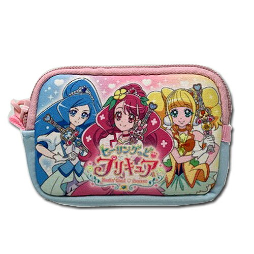 特価【ヒーリングっど　プリキュア　フリー　ポーチ】女の子　女児　BAG　財布　さいふ　サイフ　子ども　キャラクター　グッズ　小銭入れ バッグ　首掛け　カード入れ　札入れ　子ども用　お財布　デリシャス　パーティ　小物入れ　財布　6511