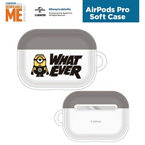 【ミニオンズ　Air Pods Pro　対応　ソフトケース　MINI-190A(スチュアート)】AirPods Pro　ソフト　ケース　イヤホン　キャラクター　かわいい　保護　カバー　エアーポッズ　エアーポッド　エアポッド　iPhone　イヤーホン　ミニオン　AirPod　minions　怪盗グルー