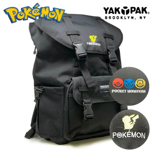 送料無料 MS【YAK PAK ヤックパック ポケモン コラボ バックパック 25L】POCKET MONSTERS ポケットモンスター ピカチュウ ブランド かばん カバン リュック サック ストリート ファッション 多…