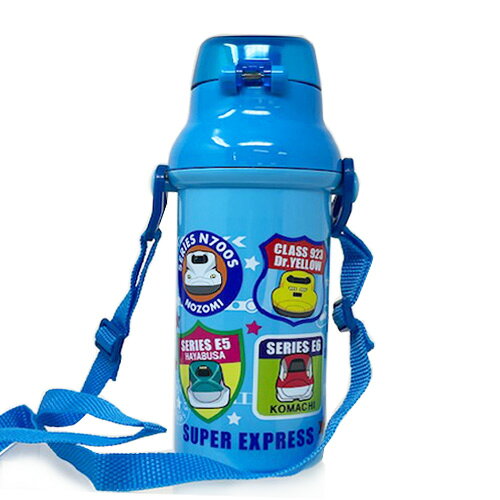 RS【NEW　新幹線　水筒　ワンタッチボトル　BL　日本製　480ml】青色　ブルー　食...
