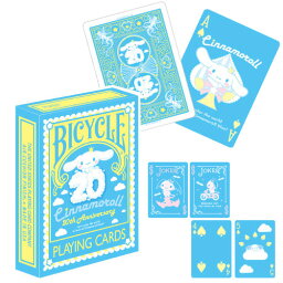 カード 【シナモロール　バイスクル　トランプ　アメリカ製】PLAYING CARDS　キャラクター　グッズ　雑貨　プレゼント　プレイングカード　カードゲーム　カード　ゲーム　プレイング社　サンリオ　おもちゃ　レクレーション　室内　kitty　手品　シナモンロール