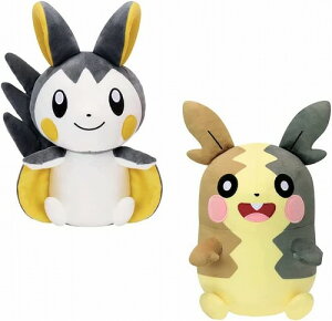 【ポケットモンスター　つれてって　でっかい　ぬいぐるみ　エモンガ　モルペコ　21cm】 ポケモン　グッズ　キャラクター　可愛い　大きい　BIG　ゲーム　インテリア　pocket monsters　POKEMON　かわいい　まくら　ピカチュウ　スカーレット　バイオレット　おすわり