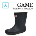 【GAME キッズ レインブーツ GAME100-01 ブラック 13~19cm】長靴 レイン 幼稚園 小学生 キッズブーツ 雨具 ブーツ ハイカット ゲーム ブランド おしゃれ かわいい 防水 男の子 女の子 男女兼用 男児 女児 幼児 黒 赤 紺 緑 ポップ 軽い 軽量(4)