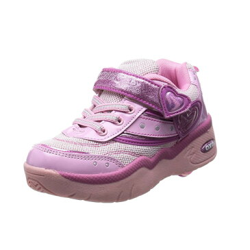 【SHOCK BY OXO ローラーシューズ SW013-02 キッズスニーカー ピンク 19〜24cm 】小学生 女の子 子ども 子供 こども キッズシューズ 靴 子供靴 シューズ コマ付き 男の子 ローラー ローラースケート インライン ローラーブレード 取り外し可 SW13