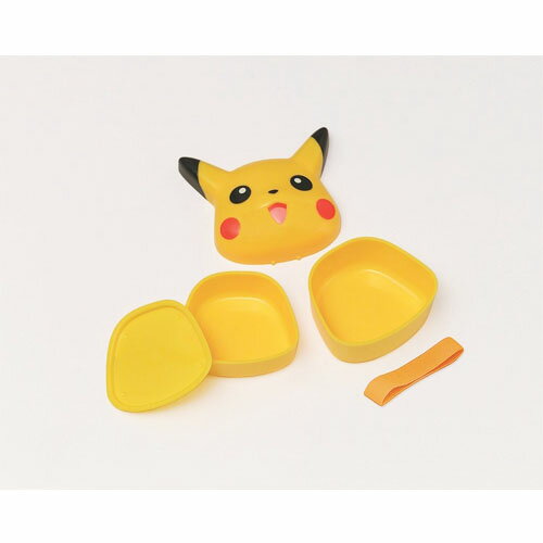 SK【ポケットモンスター　ピカチュウ　2段　ダイカット　ランチボックス　412219】弁当箱　サン　ムーン　グッズ　アニメ ポケモン POCKET MONSTERS　幼稚園　ピクニック　子ども　キャラクター　プレゼント　おでかけ　グッズ　こども　子ども　サン＆ムーン　立体