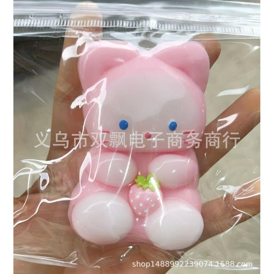 ぷにぷに猫スクイーズネコねこふわふわおもちゃ水感スクイーズもちもち弾力性が高袋に押し込んでゆっくりと反発し水感粘土泥感ストレ rapport-select-10002802 rapport-select サンプル画像3
