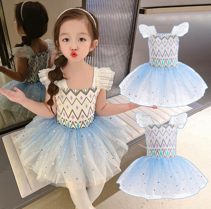 女の子バレエダンス衣装団体服ワンピースキッズバレエダンス衣装可愛いレオタード女の子ダンス衣装半袖チュチュスカートバレエチュチュワンピースキッズダンス普段着可愛いダンス衣装ダンス衣装団体服舞台演出服運動会110-180cm
