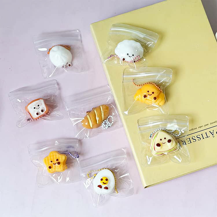 スクイーズスクイーズキットキーホルダーケーキおにぎりパンケーキ10点入りぷにぷにもちもちおもちゃ柔らかい癒しグッズストレス解消玩具フィジットトイかわいい遊び指先運動送料無料 rapport-select-10001189 rapport-select サンプル画像3
