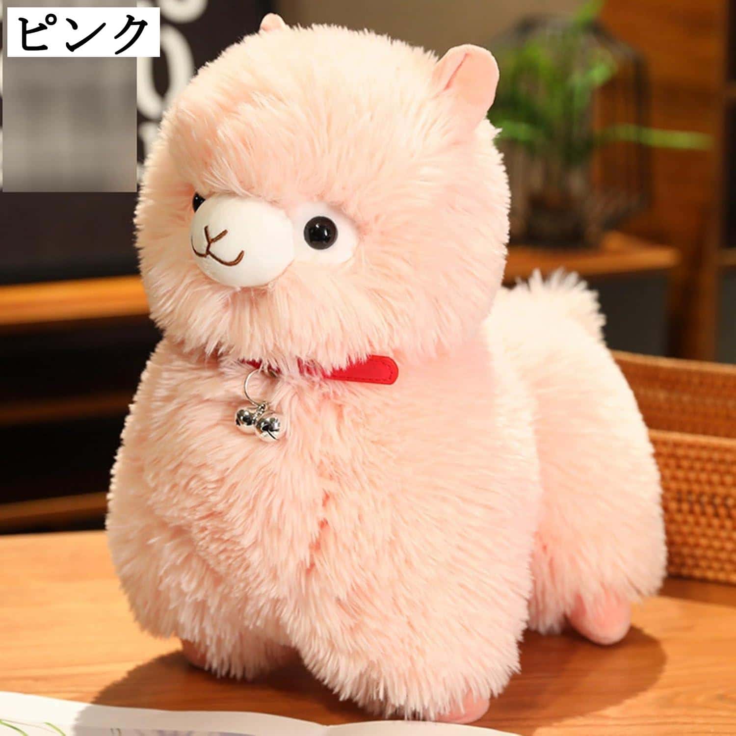 rapport-selectのアルパカぬいぐるみ25cm35cm45cmリアル動物抱き枕可愛いソフト毛足長い癒し系ギフト記念日誕生日お祝い置物添い寝｜アングル2