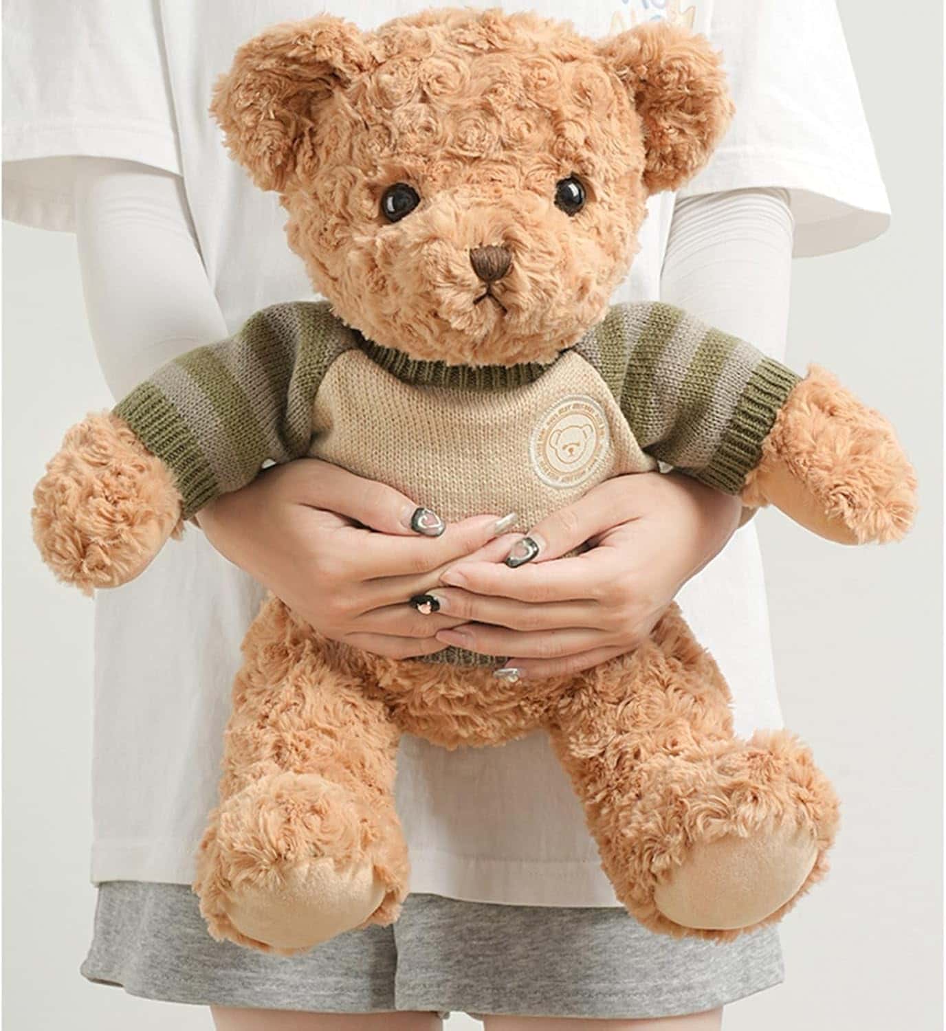 rapport-selectのクマぬいぐるみテディベアおもちゃぬいぐるみ抱き枕添い寝癒しふんわりやわらか可愛いギフトプレゼント25cm35cm45cm｜アングル3