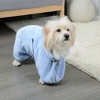 猫用着れるバスタオル犬用ペット用バスタオル吸水速乾吸水タオルガウン犬タオルバ...