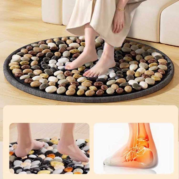 ダイエット足つぼグッズマットマット天然石足裏マッサージマット40cm40cm足ツボ押...