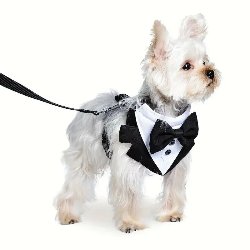 蝶ネクタイ 犬グッズ ペットグッズ 服 小型犬 犬用 ペット用ハーネス 胸当て 散歩 ...