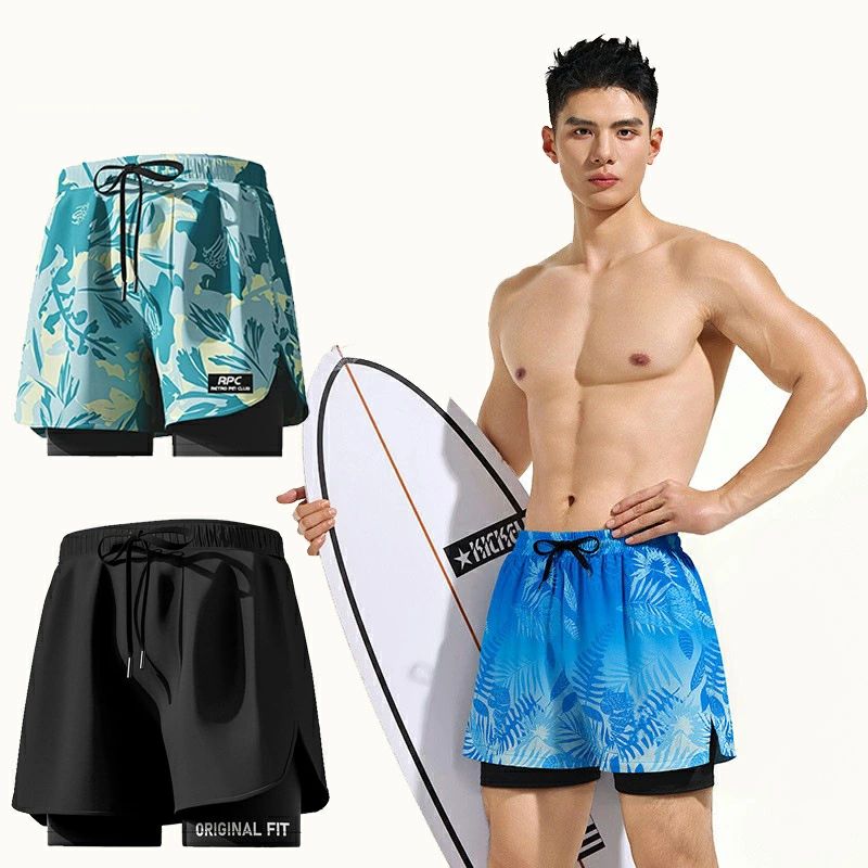 フィットネスシンプル大きいサイズメンズ競泳水着ボックス型ショートパンツジムスポーツ海パン送料無料水着男性用水着スイムパンツ