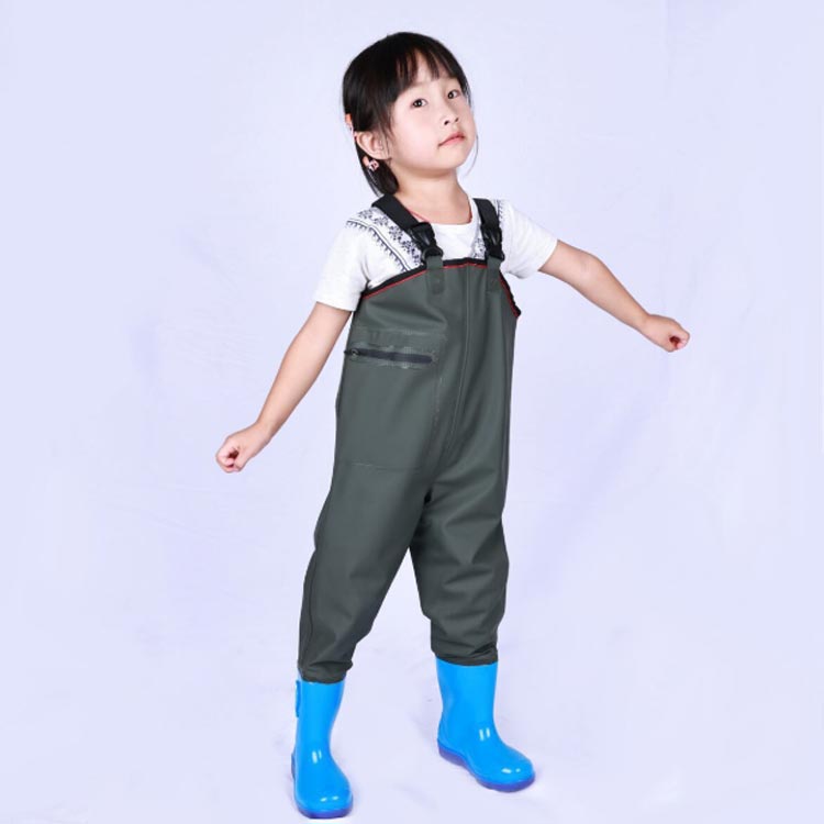 送料無料 水遊び ウェーダー 子供 胴付き長靴 女の子 男の子 お砂場着 プレイウェ...