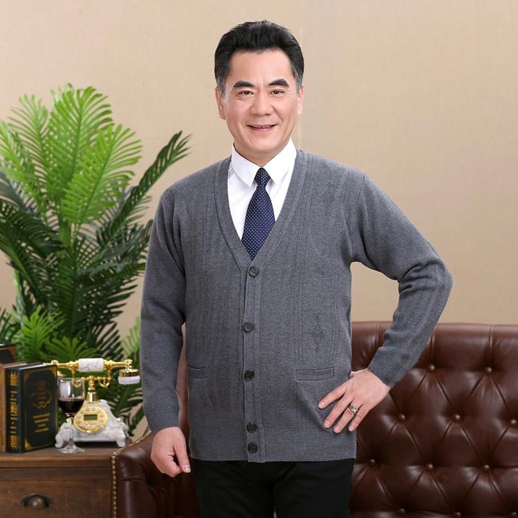 送料無料 メンズ 春 紳士服 秋冬 カーディガン 老人 薄手 ニットカーディガン ニット Vネック 羽織り シニアファッション 祖父 お年寄り トップス 高齢者 シニア 60代 70代 80代 90代 おじいちゃん 施設 着やすい 敬老の日 rapport-select-10035749 rapport-select サンプル画像2