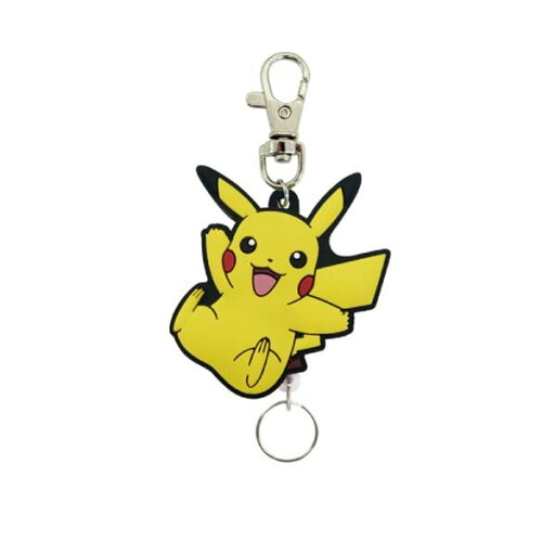 ポケモン ピカチュウ ラバーリールキーホルダー ジャンプデザイン エスケイジャパン エスケイジャパン リール付き キーリング ポケモン ピカチュウ ラバーリールキーホルダー ジャンプデザイン エスケイジャパン エスケイジャパン リール付き キーリング