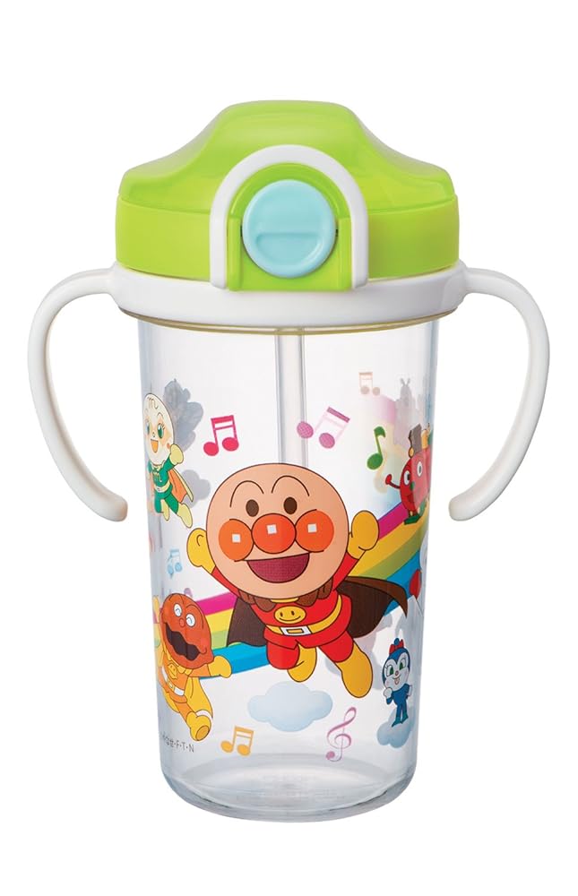 アンパンマン クリア ストローマグ 300ml ワンタッチオープン ロック付き トライタン樹脂 日本製