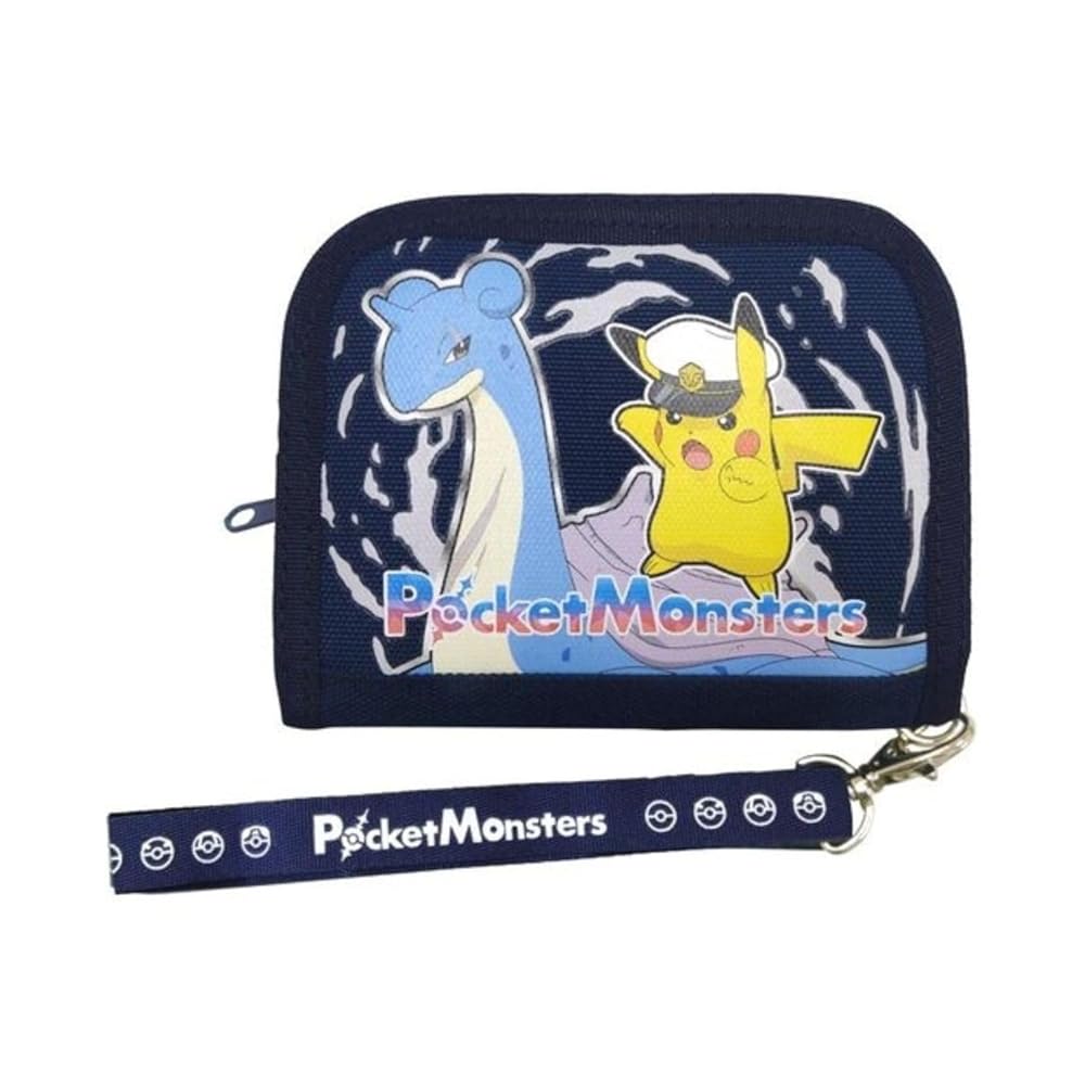 サンアート ポケットモンスター プリントウォレット キャプテンピカチュウ×六英雄のラプラス PM-4412