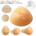 人工乳房 3点セット 乳癌 乳がん用 100g〜500g 全摘 乳ガン バスト補正 手術後 パッド 肩こり シリコン ボディメイク 部分切除 3点セット 胸 パ...