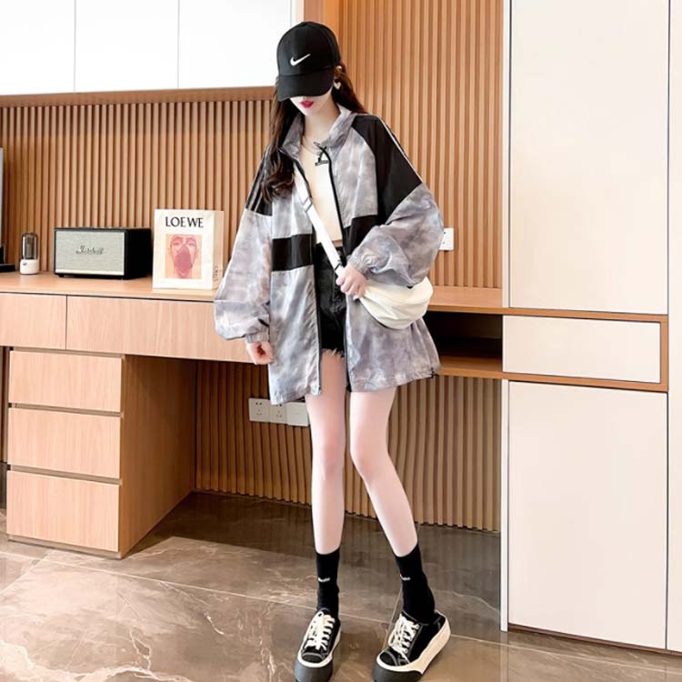 大きめ 大人 フード付き 春 薄手 ファスナー かわいい パーカー uv レディース パーカー 吸汗速乾 紫外線対策 ライン おしゃれ 夏 送料無料 ジップアップパーカー UVカット UVパーカー ジップパーカー