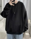 2021 おしゃれ Tシャツ 春 メンズ トレーナー 秋 パーカー カジュアル ゆったり 厚手 シンプル 長袖 無地 通学 冬 キレイめ トップス