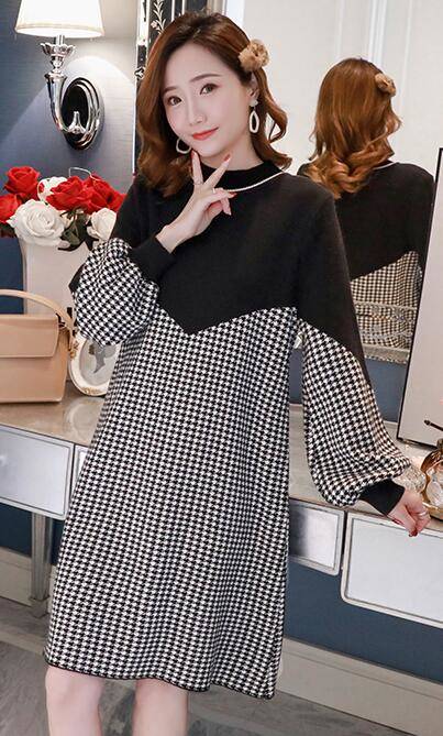 ドレス きれいめ ワンピース ワンピース 50代 30代 上品 レディース 千鳥格子 チェック 大きいサイズ