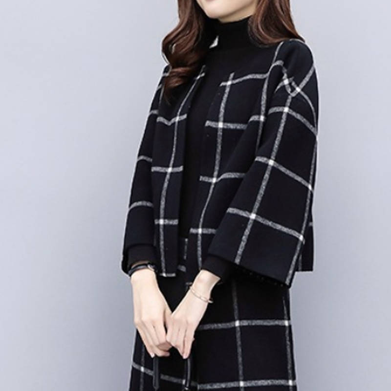 冬 秋 ワイドパンツ パンツセットアップ 大きいサイズ レディース 入学式 パンツセットアップ チェック柄 40代 パンツ アウター 通勤 ガウチョパンツ コート 30代