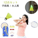一人 おもちゃ 遊び 室内 練習 子供用 セルフトレーニング バドミントン 12点セット 室内 大人用 室内バドミントン 粘着タイプ 自動リバウンド 自動リター...