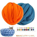 チャンキーニット 幅2CM 20色 極太 毛糸 チャンキーヤーン ニットヤーン アームニッティング 指編み 極太毛糸 太い 毛糸 ニット ヤーン 手芸 編み物 ...