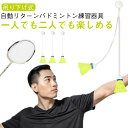 室内バドミントン 自動リターン バドミントン 家庭用 発光シャトル おもちゃセット 練習用 バドミントンラケット2本 吊り下げ 初心者 バドミントン シャトル ...