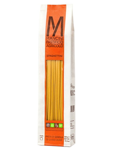 マンチーニ スパゲッティーニ 1.8mm 500g(ベテランのパスタ職人が作るパスタ。イタリアの三ツ星レストランで採用 マンチーニ スパゲッティーニ 1.8mm 500g(ベテランのパスタ職人が作るパスタ。イタリアの三ツ星レストランで採用