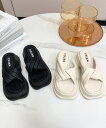 厚底サンダル ミュールサンダル 夏 レディース 美脚 クロスベルト サマー コンフォート サンダル カジュアル おしゃれ 大人可愛い 海旅行 リゾート