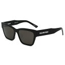 BALENCIAGA バレンシアガ BB0307SA-001 サングラス アジアンフィット メンズ レディース ユニセックス ブラック/グレー