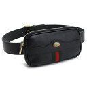 グッチ GUCCI ウェブ ストライプ ダブルG レザー ウエストバッグ 519308 DJ2DG 1060 ブラック メンズ レディース #90(最大ウエスト93cm)#95(最大ウエスト98cm)(4)