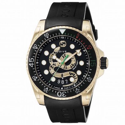 グッチ GUCCI DIVE YA136219 腕時計 メンズ ブラック クオーツ アナログ