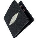 レザーウォレット 2つ折り財布 メンズ レディース 本革 エイ スティングレー フラット加工(4)