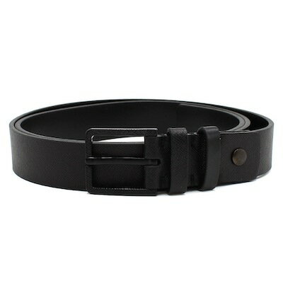 商品情報素材レザー(Genuine leather)カラーブラックサイズ全長:121.0cm（バックルを含まない）ベルト幅:約2.9cmバックル：約4.0cm×約3.7cmメーカー表記サイズ：107cm仕様ベルト穴：4(約4.1cm間隔)※...