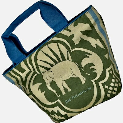 JIM THOMPSONジムトンプソンELWOOD ELE CIRC GR トートバッグ　象柄　ミニサイズ　コンパクト　タイ　バンコクのサムネイル