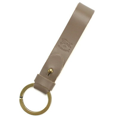 イル ビゾンテ IL BISONTE キーリング キーホルダー SKH019 PG0001 GY103TORTORA グレー系 レザー メンズ レディース