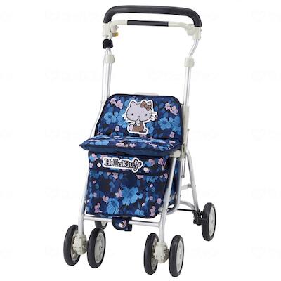 ハローキティ ヘルスバッグ ライトミニM Fピンク/ペイズリーブルー