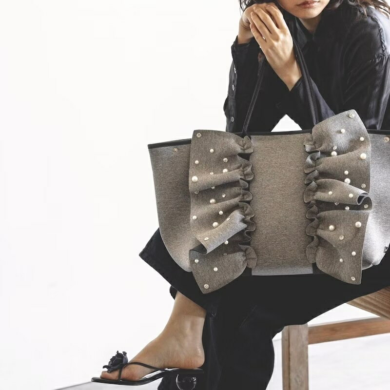 【Rapture ラプチャー】 ネイプルズラッフルトート ビジューミックス Lサイズ -TT288BCMIX-L-