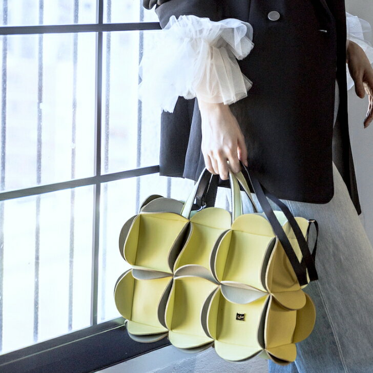 【Rapture ラプチャー】 TT366ネイプルズ ザ・ペア-フラワー2WAYトートバッグ-RAPTURE ラプチャーバッグ トートバッグダイバー素材バッグ