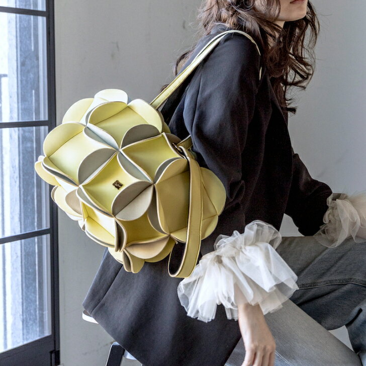 【Rapture ラプチャー】 SH991ネイプルズ ザ・ペア -フラワー2ウェイショルダーRAPTURE ラプチャーバッグダイバー素材バッグ