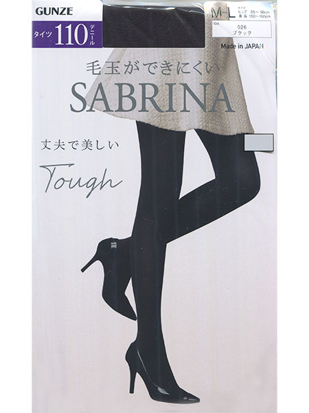 GUNZE(グンゼ)SABRINA(サブリナ)婦人タイツ 丈夫で美しい Tough 110デニール　SBW60