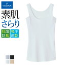 グンゼ タンクトップ 汗取りパッド付 レディース 夏 さらさら 脇汗対策 汗ジミ 肌着 ラン型 ひびきにくい カットオフ きりっぱなし インナー 下着 脇あせ 吸汗速乾 抗菌防臭加工 消臭 UVカット GUNZE COOLMAGIC M-LL MC7153 クリックポスト2枚まで対応可!(4)