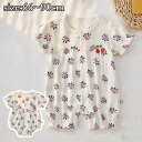ロンパース 半袖 ベビー服 韓国 女の子 花柄 夏 綿100% カバーオール 肌着 キッズ プリント 子供服 新生児 赤ちゃん おしゃれ 可愛い ルームウェア 部屋着 出産お祝い プレゼント 誕生日 入園 保育園 幼稚園 66 73 80 90cm