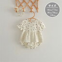 ロンパース ワンピース 半袖 ベビー服 韓国 レース 女の子 夏 ドット 水玉 綿 カバーオール 肌着 キッズ 子供服 新生児 赤ちゃん おしゃれ 可愛い ルームウェア 部屋着 出産お祝い プレゼント 誕生日 入園 66 73 80 90 100cm(4)